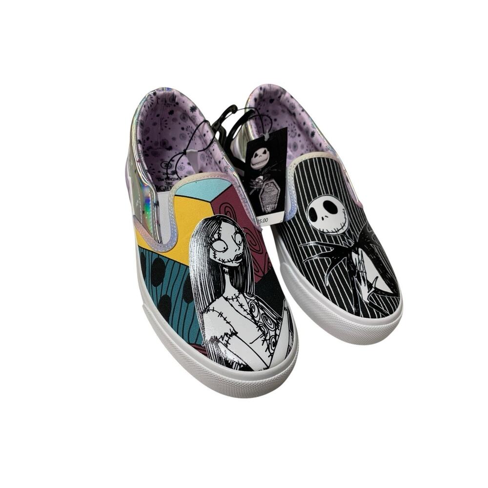 GROUND UP Disney Nightmare Before‎ Christmas Slip-on Sneakers Shoes Size 7